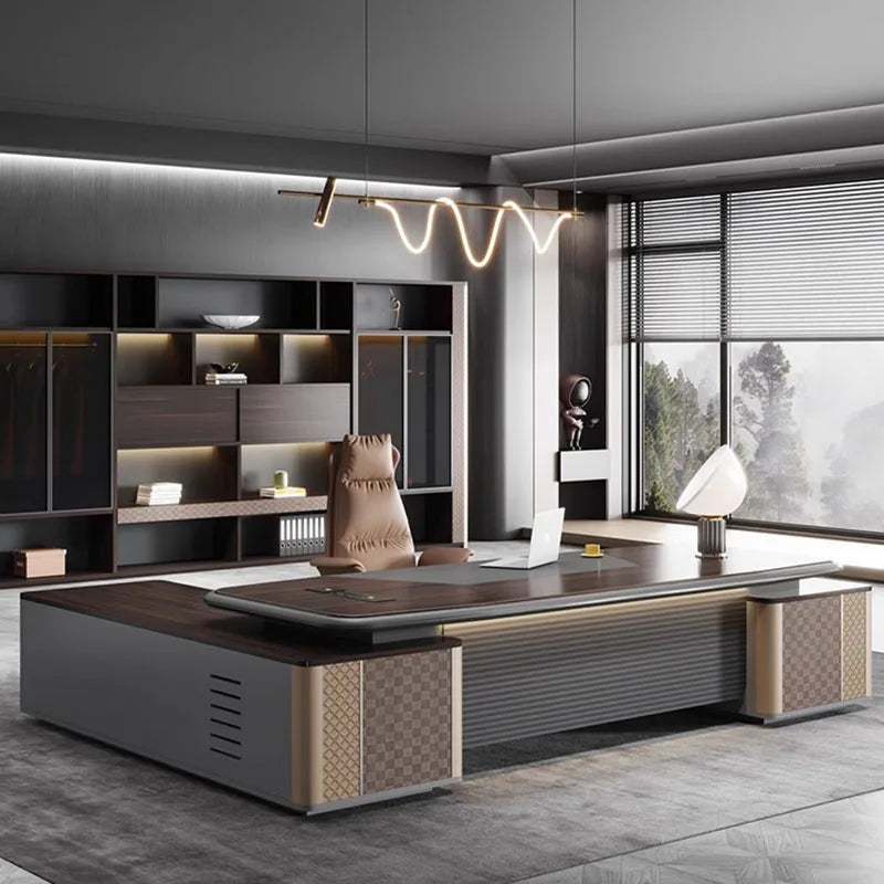 Luxury Executive L-shaped Office desk