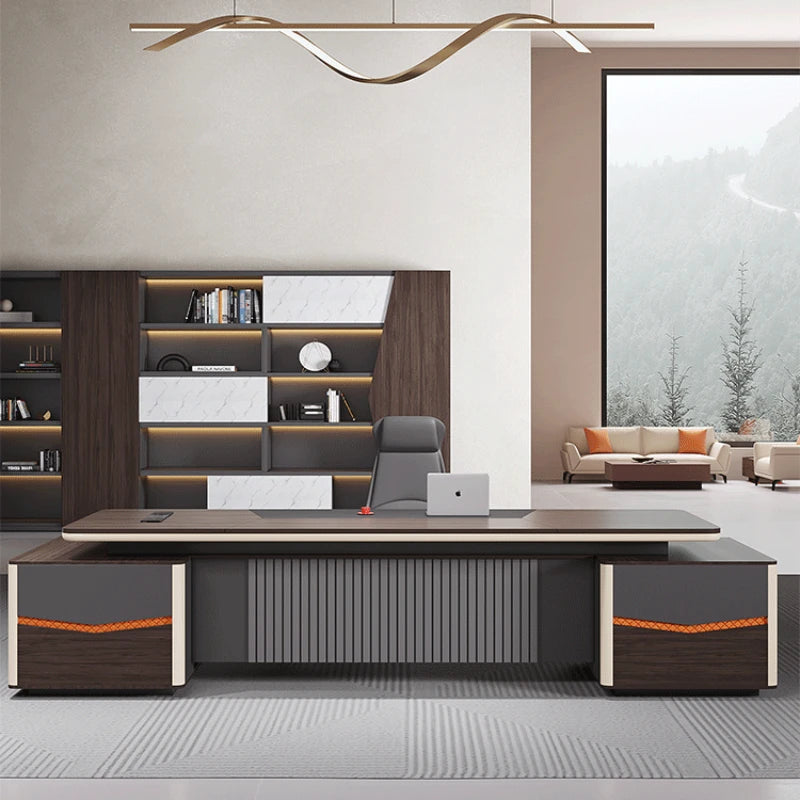 Light luxury boss desk