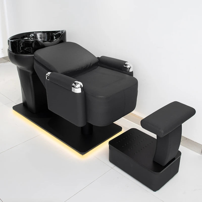 Professional Hair Washbasin Headspa Massage Water Chairs Aesthetics Salon Basin Chair Spa chaise coiffure Shampoo Bed Beauty