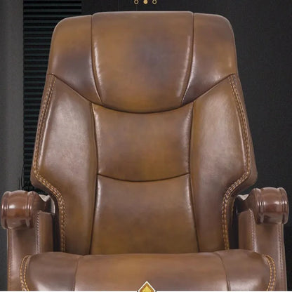Luxury Leather Recliner Office Chair