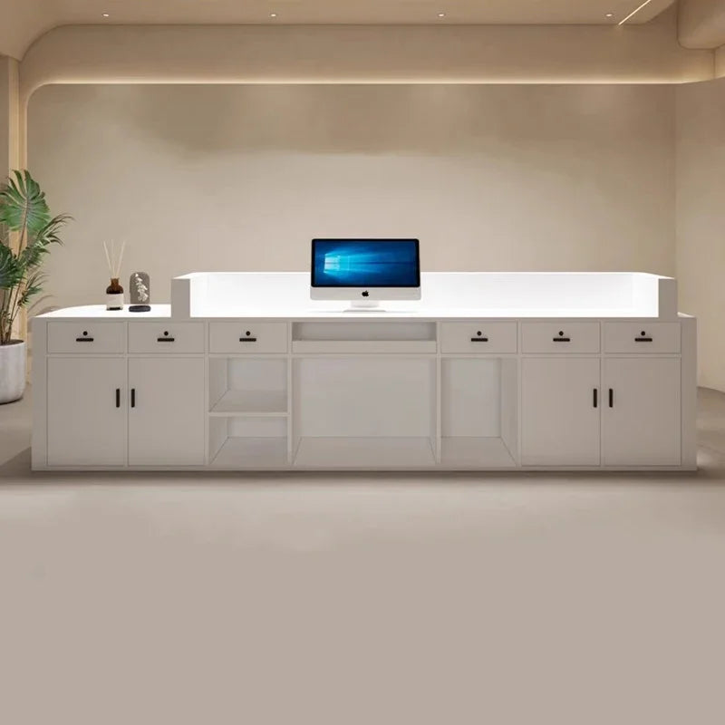 Modern Front Desk and Reception Counters for Offices, Hotels, Beauty Salons, and Spas