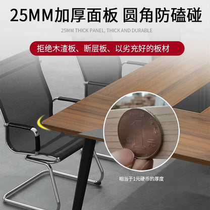 Office furniture, large conference table, long table, simple modern staff training table, strip table, office desk and chair com