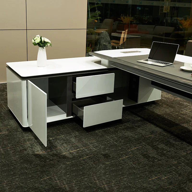 Home Fashion Light Luxury Office Furniture Modern Solid Wood Manager Platform
