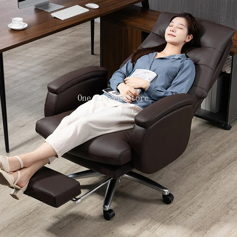 Luxury Ergonomic Computer Armchair – Weightless, Reclining, and Rotating