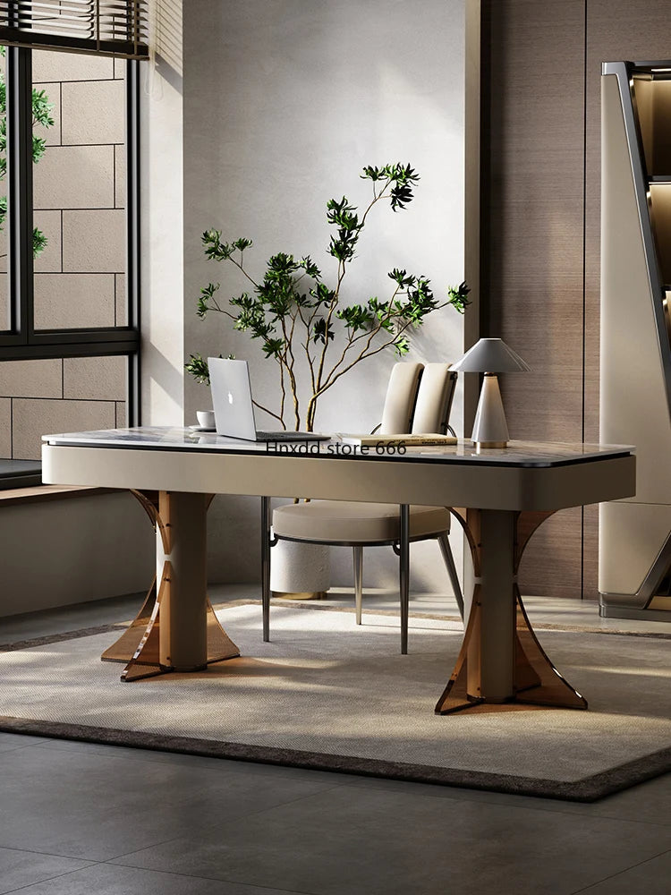 Slate = modern minimalist high-end = Italian minimalist acrylic household computer desk