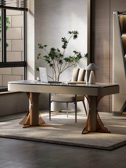Slate = modern minimalist high-end = Italian minimalist acrylic household computer desk