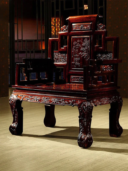 Rosewood Desk Solid Wood Indonesian Black Wood Boss Desk