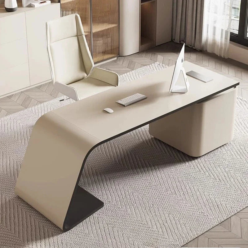 Light luxury office desk, multifunctional work and study table