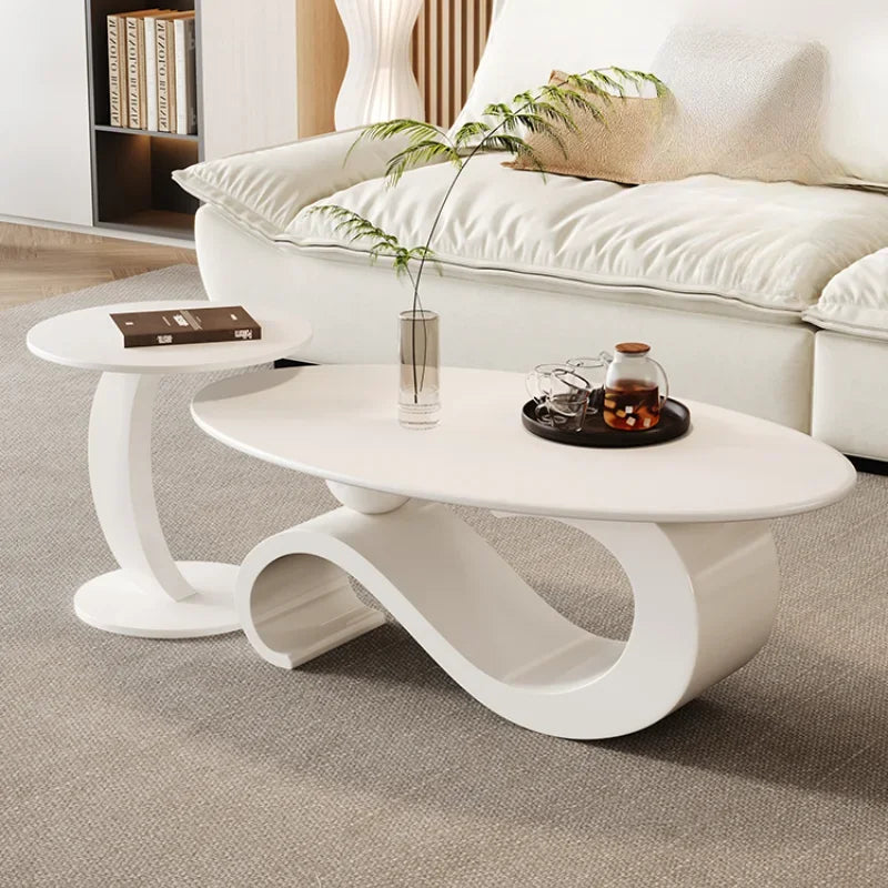 Cream White Coffee Table – Kawaii Nordic Style