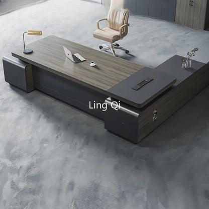 Writing Drawers Office Desk Supplies Executive Organizers Retro Computer Desks Black Monitor Mesa De Escritorio Modern Furniture