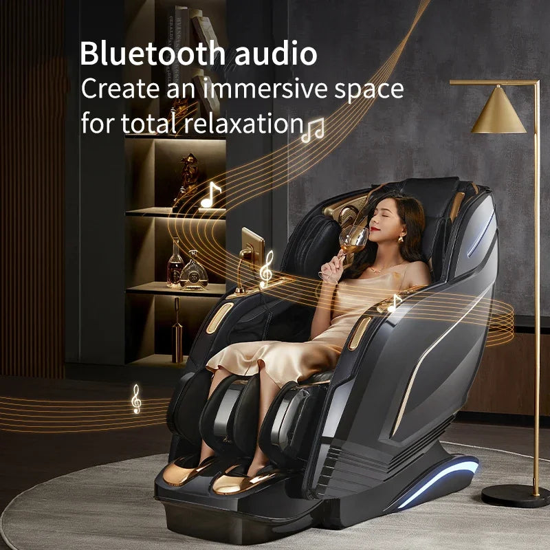 Jinkairui Home Zero Gravity Massage Chair Electric Recline Full Body Intelligent Touch Screen 4D Shiatsu Sofa Supercar Sesign