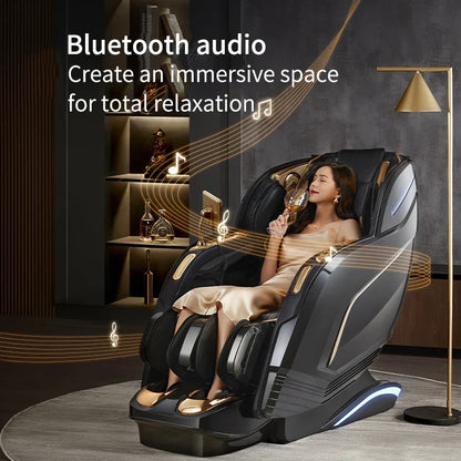 Jinkairui Home Zero Gravity Massage Chair Electric Recline Full Body Intelligent Touch Screen 4D Shiatsu Sofa Supercar Sesign