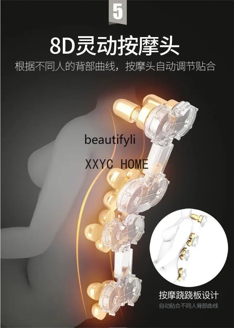 Simple Massage Chair Multi-Functional Full-Body Home Automatic Space Capsule Zero Gravity Middle-Aged and Elderly Massage
