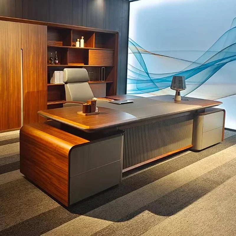 L-shaped coffee workbench office desk