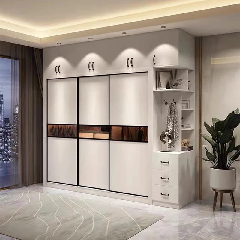 Japanese Wardrobe Clothing Rack Girl Underwear Design Cafe Bar Multifunctional Drawer Closet Salon Guardaropa Wooden Furniture