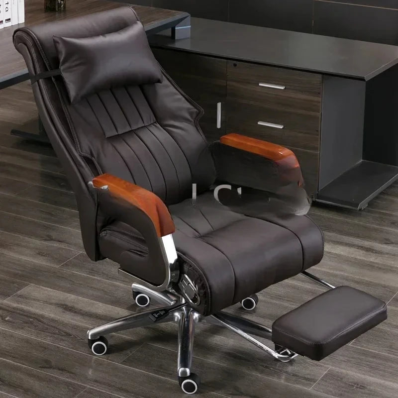 Executive Leather Design Chair Nordic Study Massage Beauty Salon Chair Headboards Outdoor Sedia Ufficio Office Furniture T50BY