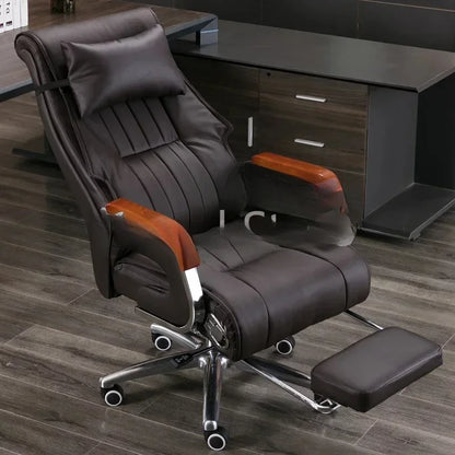 Executive Leather Design Chair Nordic Study Massage Beauty Salon Chair Headboards Outdoor Sedia Ufficio Office Furniture T50BY