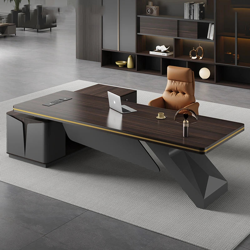 Height Adjustable L-Shaped Folding Desk