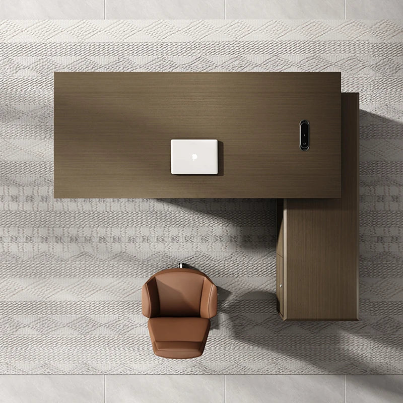 L Shaped Shelf Office Desk Students Seating Meeting Gaming Desk Shelves Writing Executive Table Pour Ordinateur Office Furniture