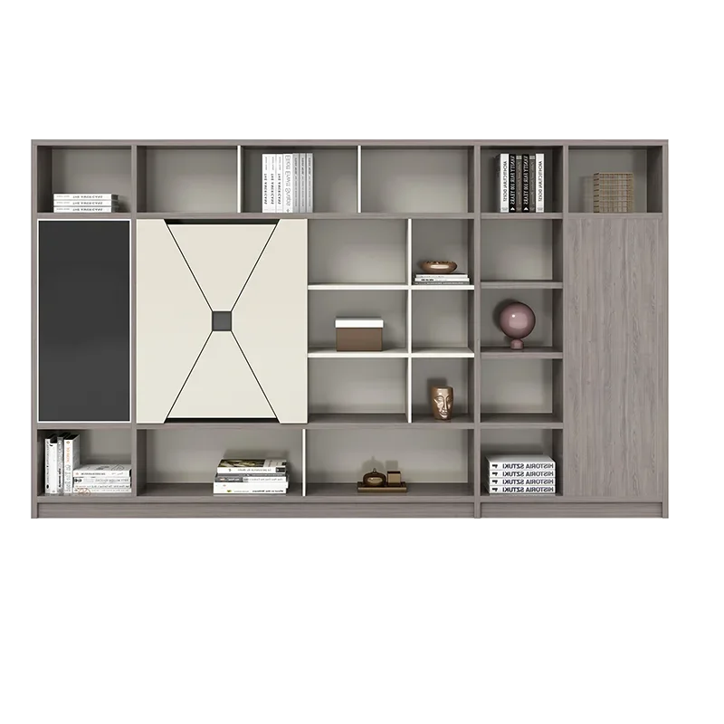 File cabinet Reference cabinet Wooden boss bookcase Plate type file storage storage cabinet Office background file cabinet