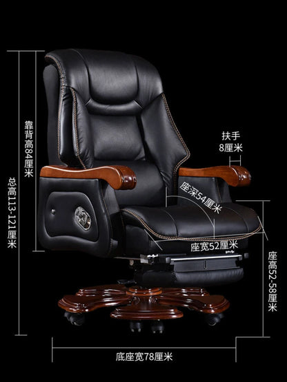 Luxurious Design Office Chair Leather Massage Work Boss Gaming Chair Executive Bedroom Sillas De Oficina Office Furniture Girl