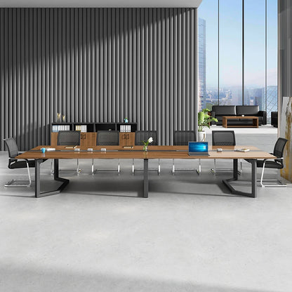 High Quality Eco-Friendly Customized Melamine Board Wooden Conference Table And Chairs 20 person conference table
