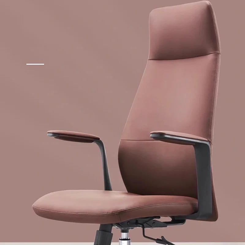 Nordic Computer Office Chair Comfortable Arm Executive Lounge Modern Office Chair Ergonomic Leather Muebles Trendy Furniture