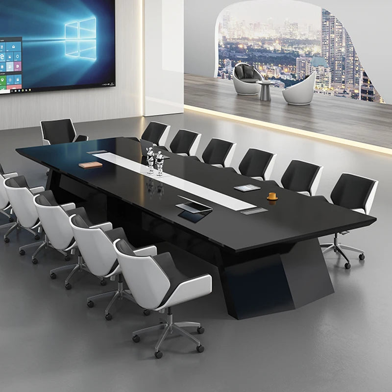 wooden study executive conference desk