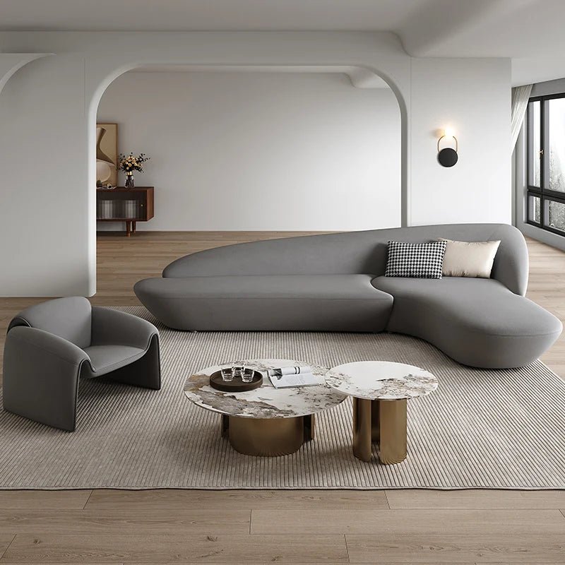 Ergonomic Bedroom Living Room Sofa Lounge Designer Modern Couches Living Room Sofa Sleeper Curved Divani Soggiorno Furnitures