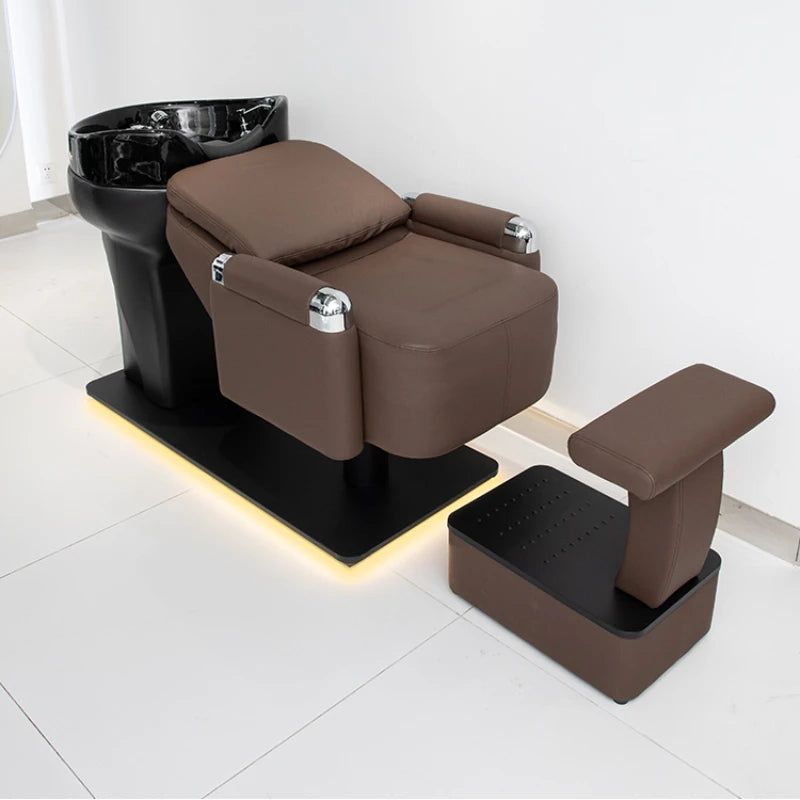 Professional Hair Washbasin Headspa Massage Water Chairs Aesthetics Salon Basin Chair Spa chaise coiffure Shampoo Bed Beauty