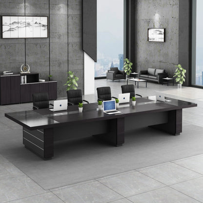 Luxury Eco-Friendly Boardroom Conference Desk &amp; Chair Set