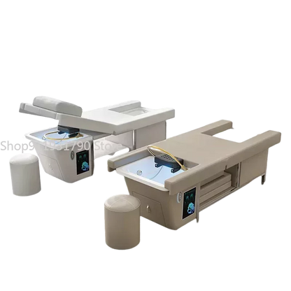 Head Spa Shampo Chair Pedicure Spa Adjust Sink Luxury Hair Wash Bed Foot Basin Massage Shampouineuse Salon Equipment MQ50XF