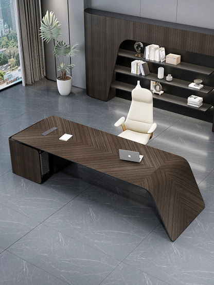 Designer Desk Simple Modern President Desk Office Multi-functional Single Senior Feeling Boss Desk And Chair Combination