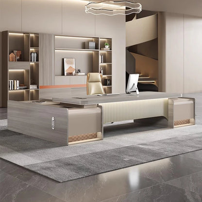 Executive Computer Office Desk Modern Writing Meeting Console Corner Storage Office Desk Workbench Bureau Meuble Home Furniture