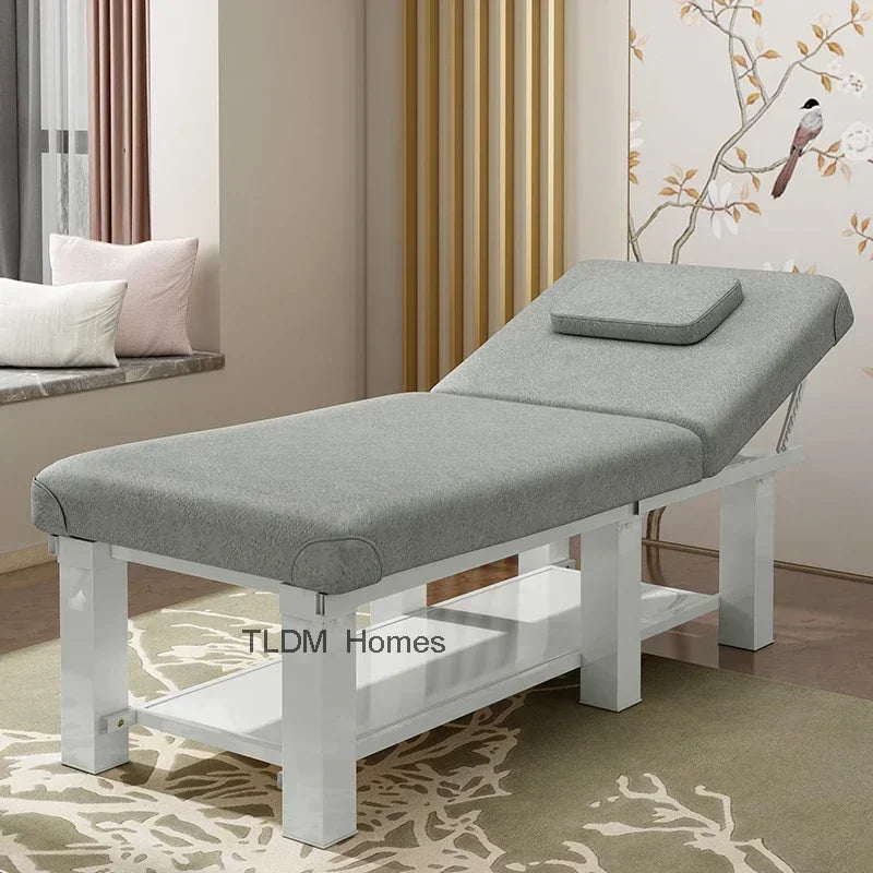 Aesthetic Medicine Bed – Folding Stretcher for Eyelash Extensions, Multifunctional Massage Spa Pedicure Chair, Professional Lashes Table