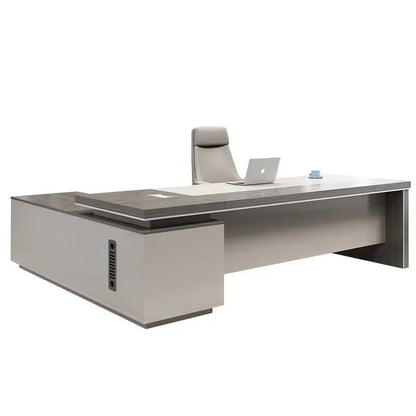 Omodern European Office Desk Standing Bookshelf Corner Conference Computer Desks L Shaped Luxury Mesa De Computador Furniture
