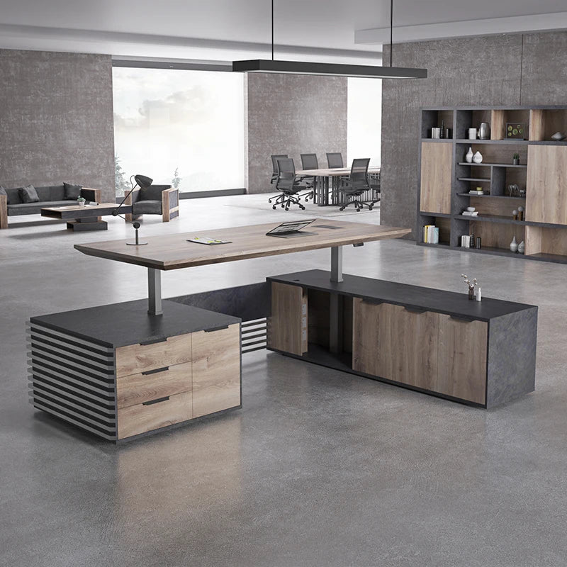 Office furniture intelligent electric lift computer desk boss desk President desk large class desk president desk desk