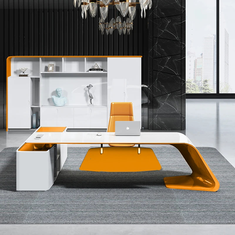 Simple modern female boss table, fashion president table, portfolio manager table, supervisor table, large pantai