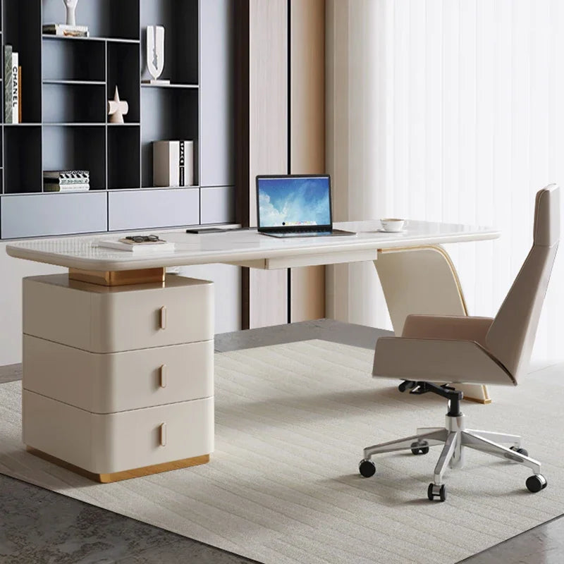 Drawers Standing Office Desk Executive Workbench Luxury Computer Office Desk Meeting Modern Furniture