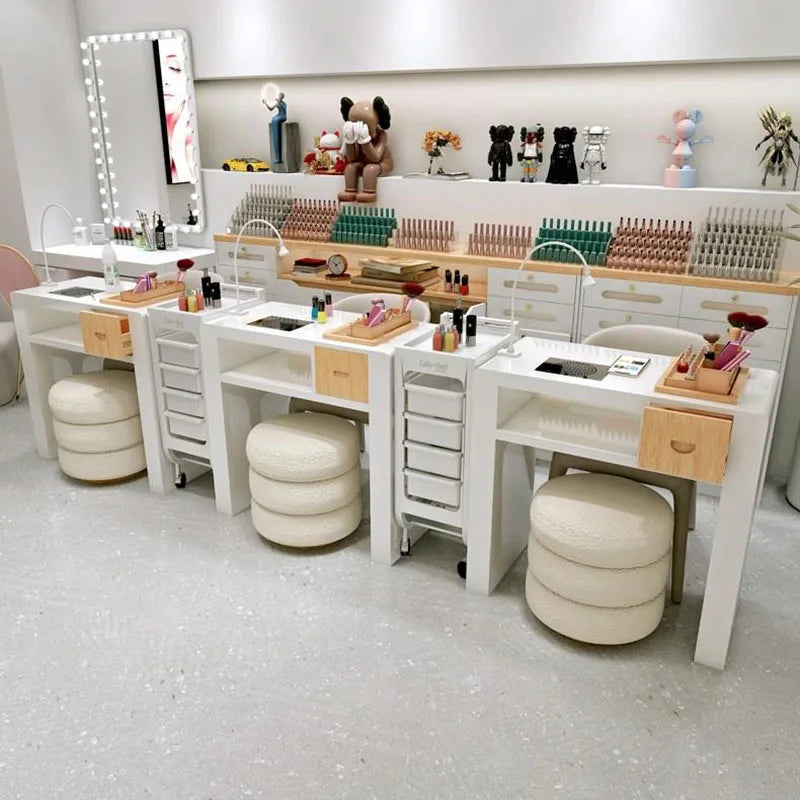 Manicure Chair Nail Salon Furniture Professional Tables Nails Table Beauty Supplies Aesthetic Mesas De Designer Equipment