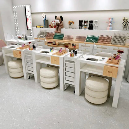 Manicure Chair Nail Salon Furniture Professional Tables Nails Table Beauty Supplies Aesthetic Mesas De Designer Equipment