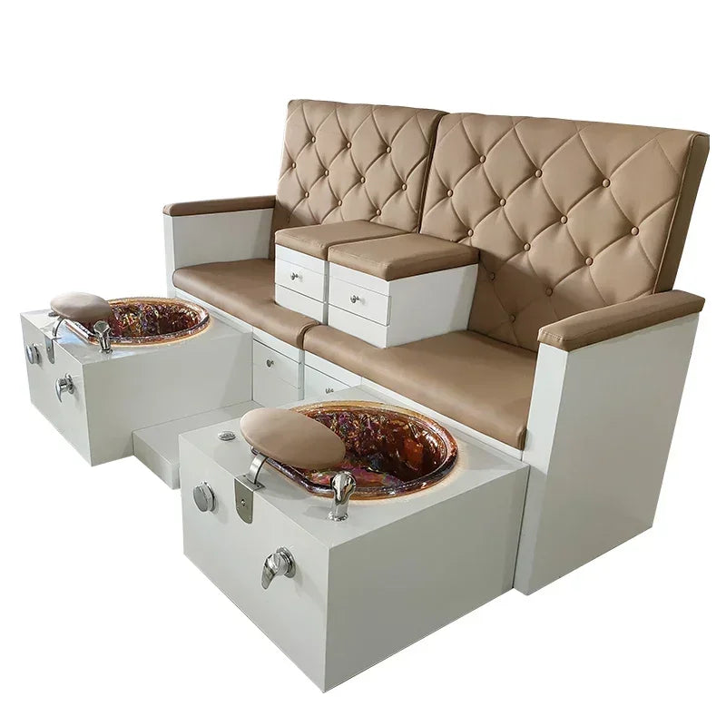 Simple foot bath sofa, double booth, nail art, massage bath center, foot spa chair