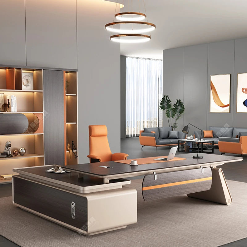 Modern L-Shaped Office Desk