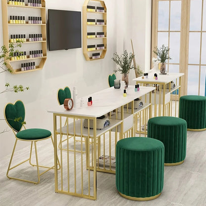 Corner Table Professional Nail Manicure Tables Arm Rest Nails Salon Furniture for Beauty Salon Portable Desk Pedicure Chairs Gel