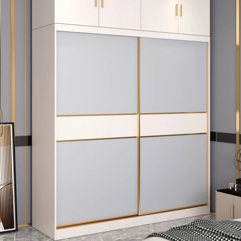 Minimalist Modern Wardrobe Organizer Couples Wooden Storage Wardrobe Clothes Closet Guarda Roupa Casal Bedroom Furniture