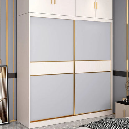 Minimalist Modern Wardrobe Organizer Couples Wooden Storage Wardrobe Clothes Closet Guarda Roupa Casal Bedroom Furniture