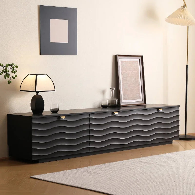 Modern Wooden TV Cradle – Luxury Pedestal Entertainment Center for Living Room.