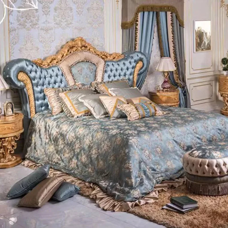 Luxury Vintage Bed – Unique Aesthetic Master Salon Design, Modern Twin/King Size
