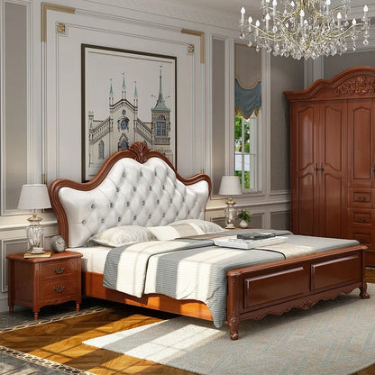 Aesthetic Wood Double Bed
