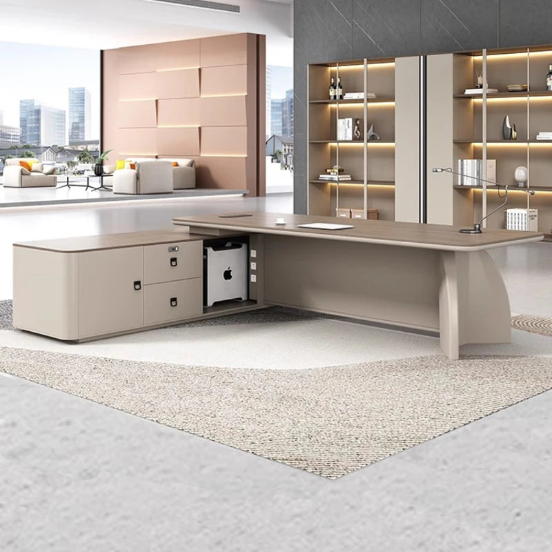 Office Table Desk Professional Furniture Workstation Gaming Tables Room Desks To Study Midi L Shaped Reception Corner Tv